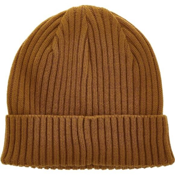 Mens Ribbed Watch Cap With Logo Plate - Picture 3 of 5